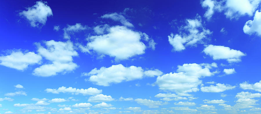 High Resolution Cloudscape Panorama Photograph by Konradlew