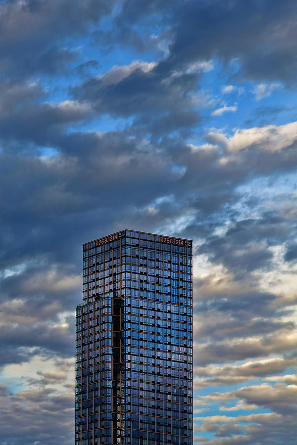 High Rise Apartment Building and Clouds NYC Photograph by Robert Ullmann