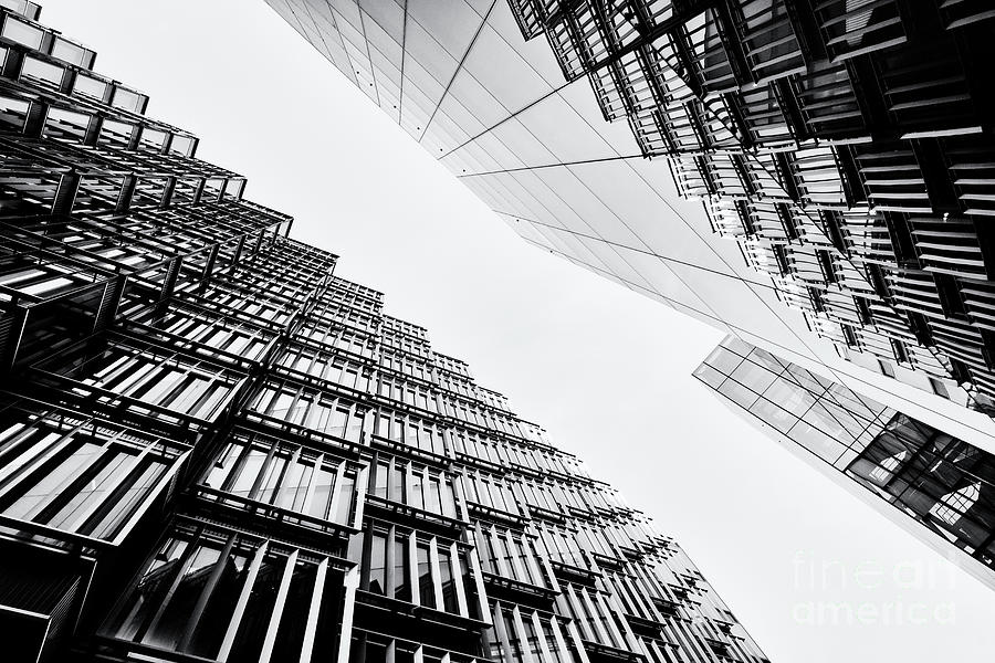 Architecture Photograph - High Rise Monochrome by Tim Gainey