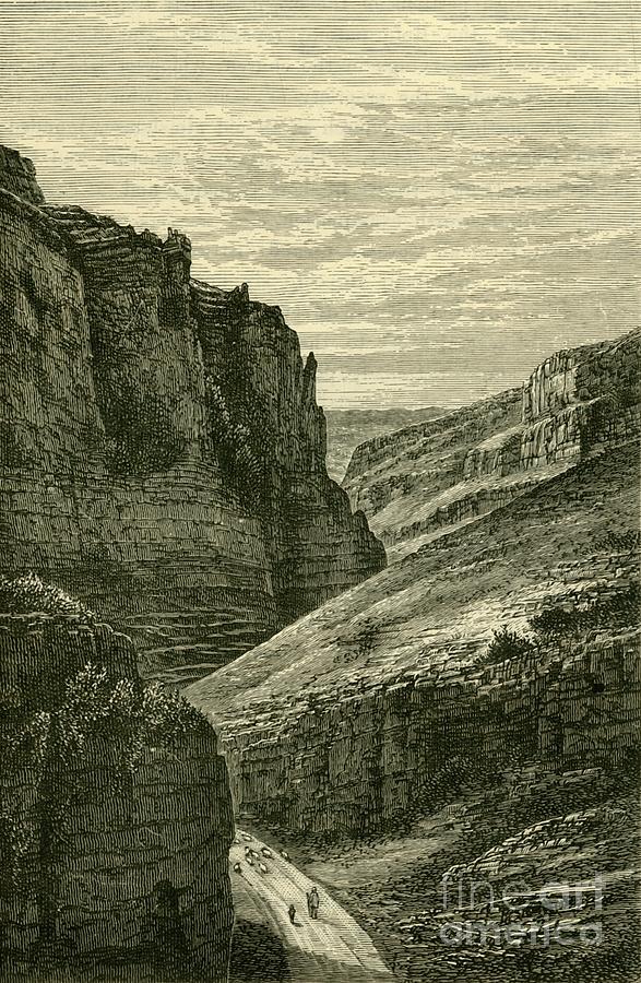 High Rocks At Cheddar Drawing by Print Collector