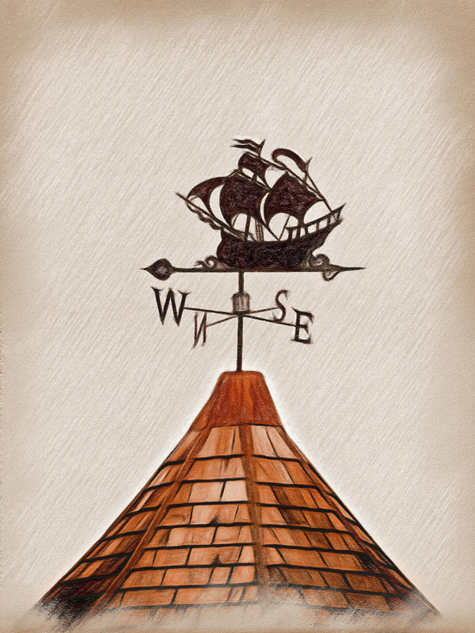 High Seas Clipper Weather Vane Photograph by Leslie Montgomery