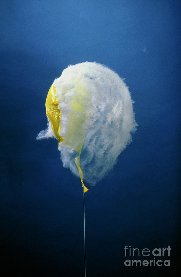 High-speed Image Of Pellet Penetrating A Balloon Photograph by Jonathan Watts/science Photo Library