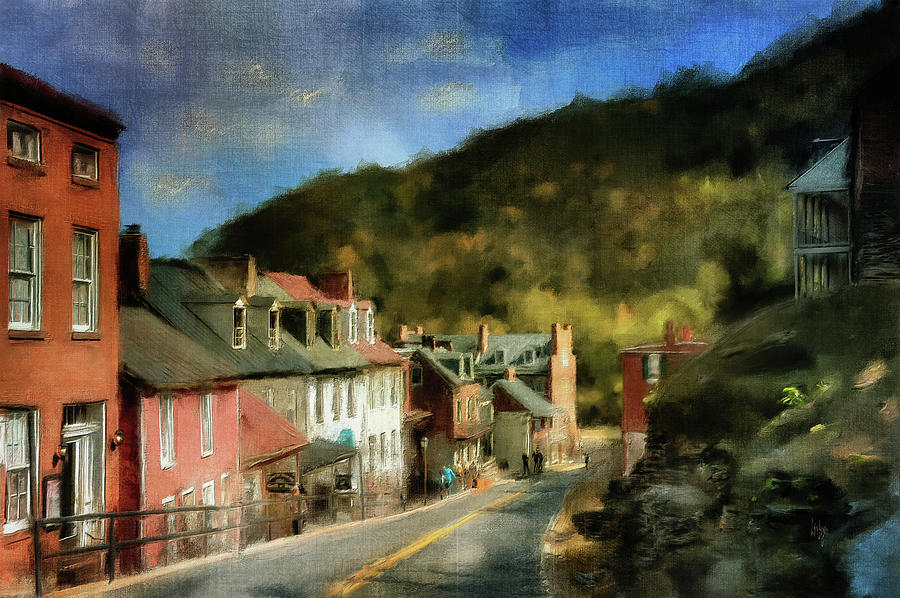 High Street In The Early Evening Digital Art by Lois Bryan