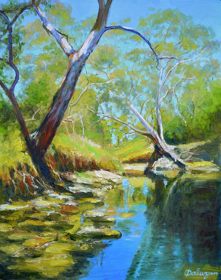 High Summer on Dandenong Creek Painting by Dai Wynn