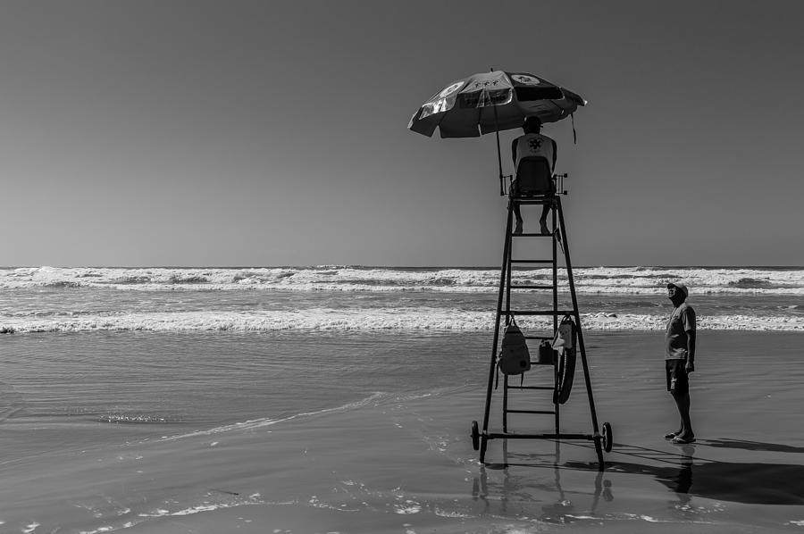 Black And White Photograph - High Tide... by Jose Maron