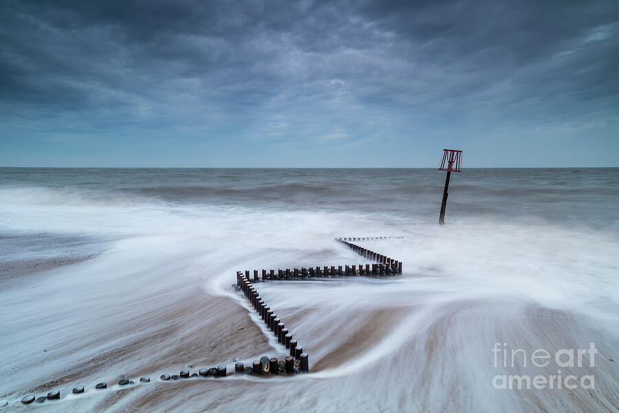 High Tide Swirling Around Sea Defences Photograph by Jeremy Walker/science Photo Library High Tide Swirling Around Sea Defences Photograph by Jeremy Walker/science Photo Library