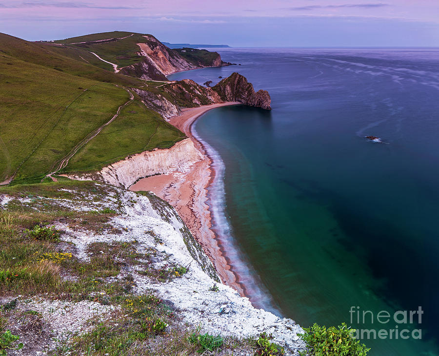 High up Durdle Door Photograph by Sebastien Coell - Fine Art America