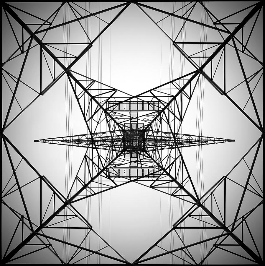 Abstract Photograph - High Voltage Tower by Mohammed Al-furaih