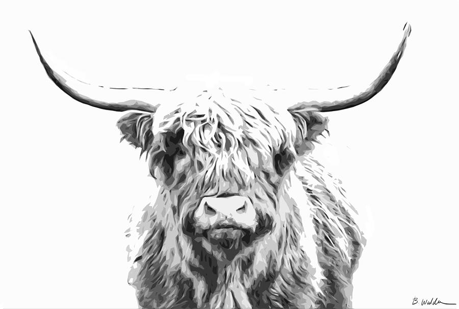Highland Cow Painting by Boughton Walden