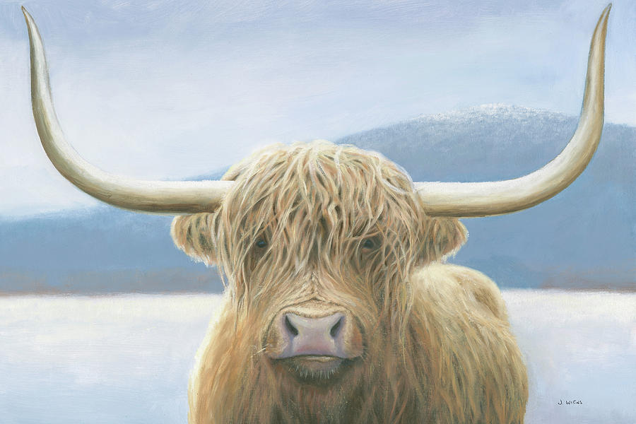 Animal Painting - Highland Cow by James Wiens