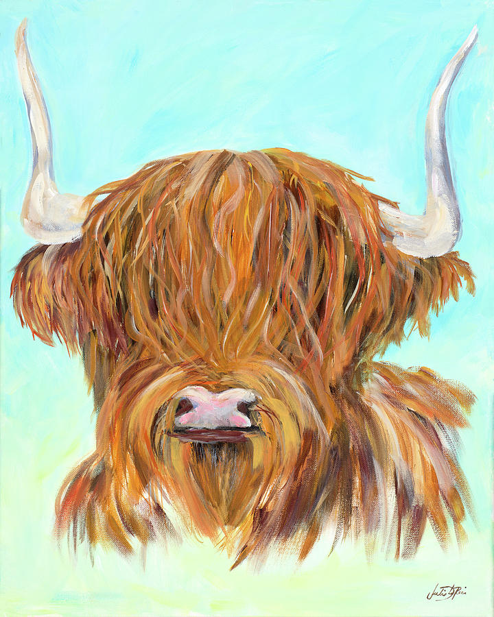 Highland Cow Painting by South Social D | Pixels