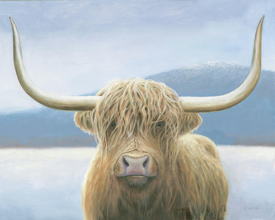 Animal Painting - Highland Cow V2 by James Wiens
