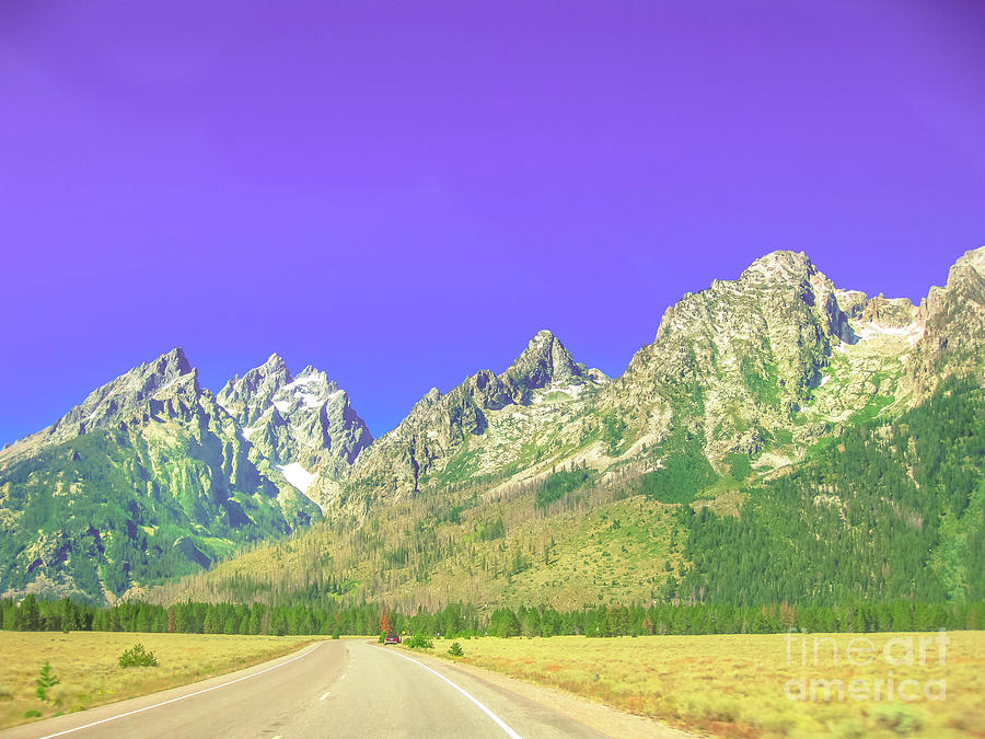 Highway 191 Grand Teton Photograph by Benny Marty