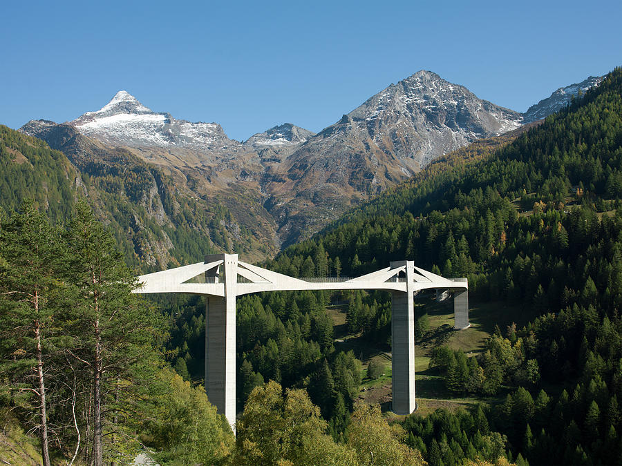 Highway Bridge In The Alps Photograph by Buena Vista Images