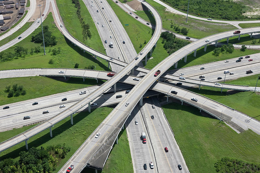 Highway Interchange Infrastructure Photograph by Jamesreillywilson