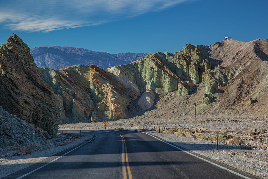 Highway  Into Death Valley Photograph by Al Hann