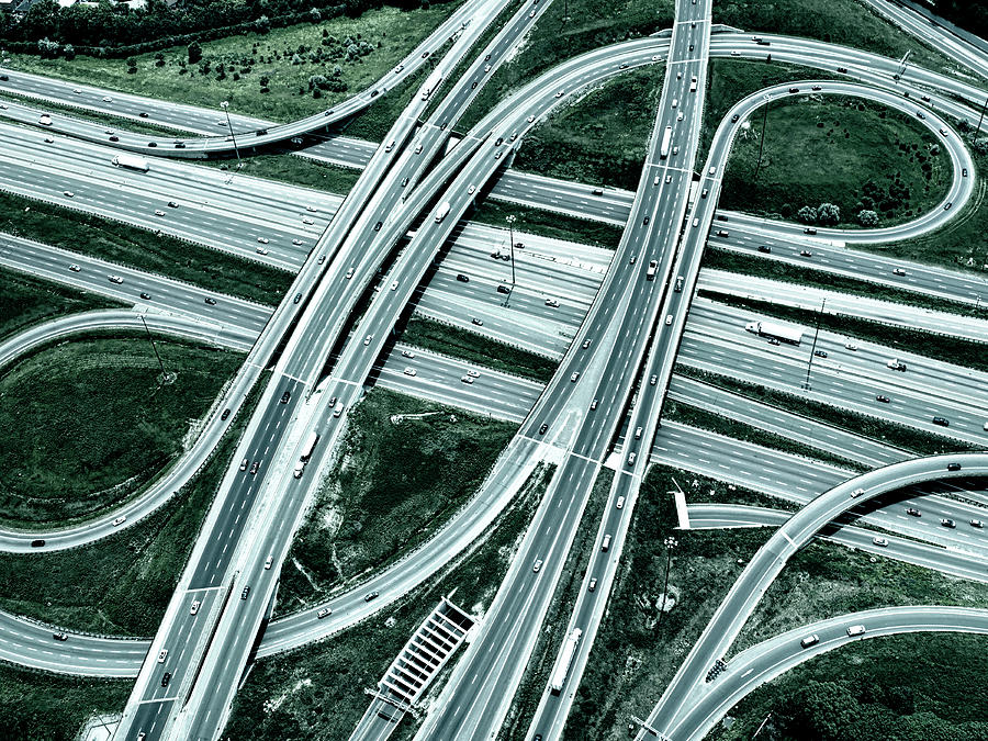 Highway Overpass, Toned Image Photograph by Dan prat
