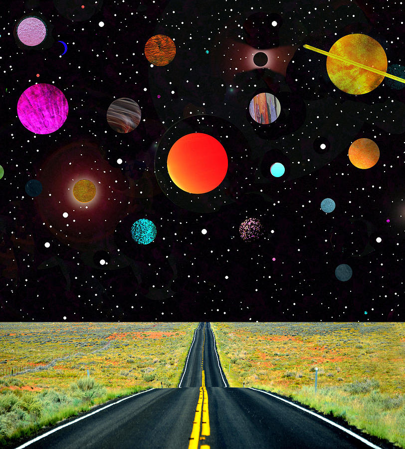 Highway to the stars Mixed Media by David Lee Thompson