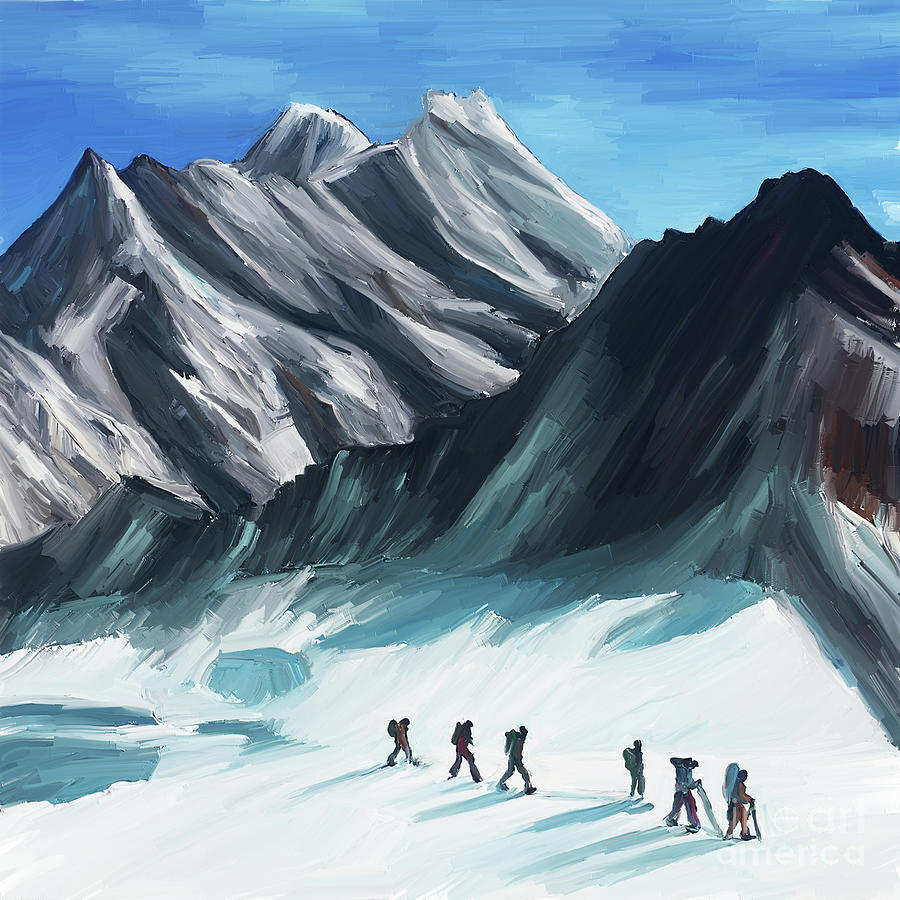 Hiking  Painting by Gull G