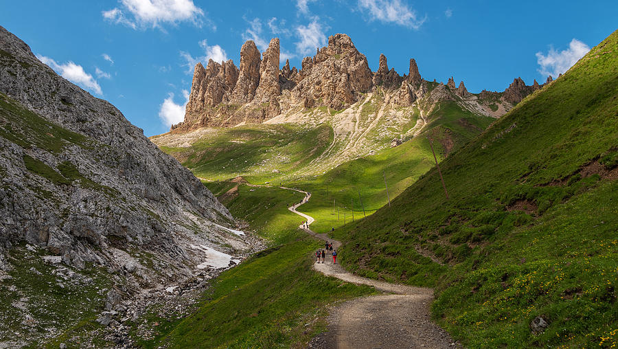 Hiking In The Dolomites Photograph by Ales Krivec