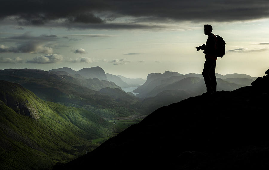 Mountain Photograph - Hiking In The Mountains by Viggo Johansen