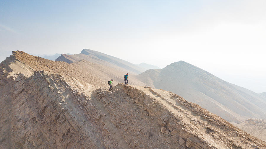Mountain Photograph - Hiking On Mars by Ori Feldman
