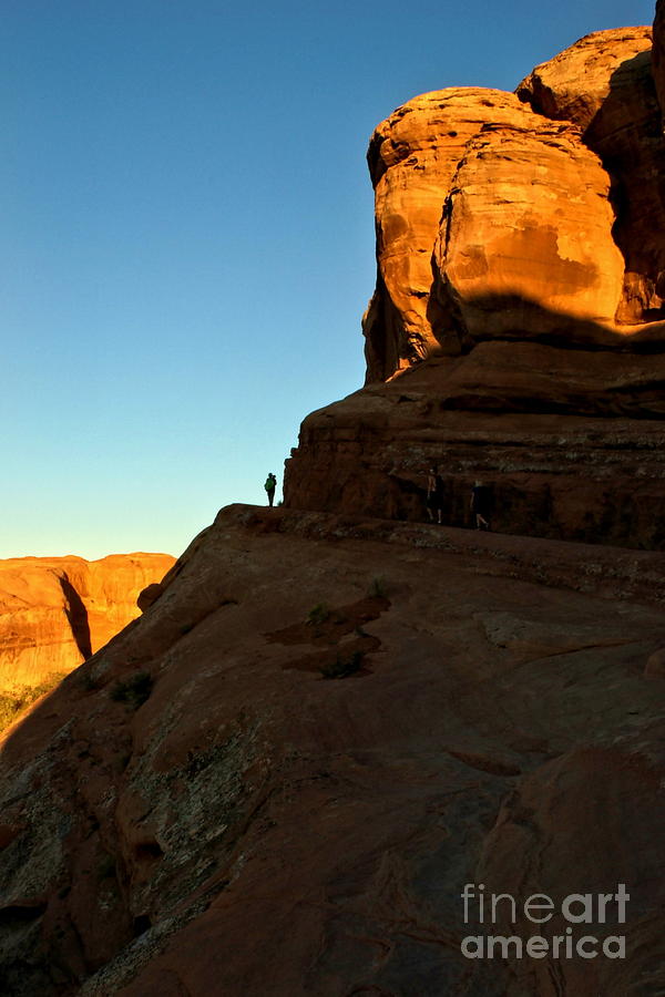 Hiking On The Edge Photograph By Steffani Greenleaf Fine Art America