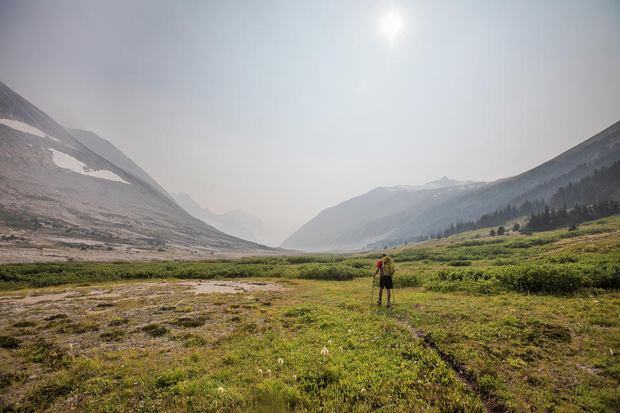 Mountain Photograph - Hiking Through Athelney Pass, British Columbia, Canada by Cavan Images