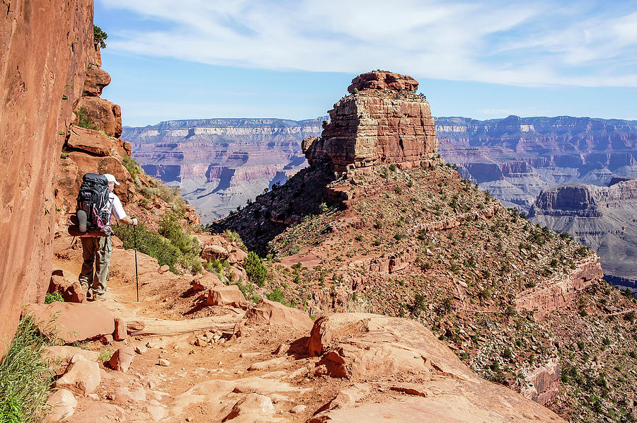Hiking toward ONeill Butte, Grand Canyon Photograph by Dawn Richards