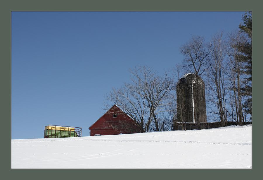 Rural Photograph - Hill farm in snow by David Wilde Rural Photograph - Hill farm in snow by David Wilde