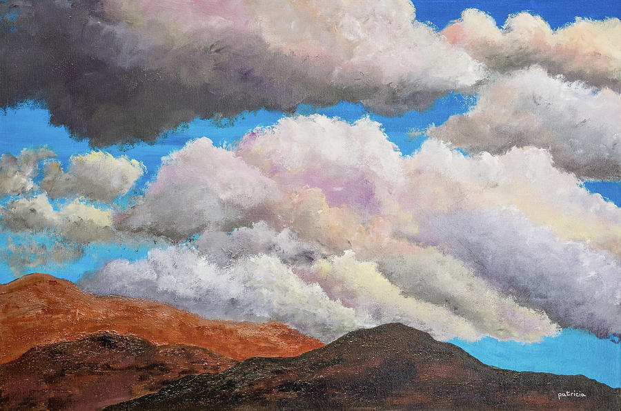 Hills and Clouds II Painting by Patricia Gould