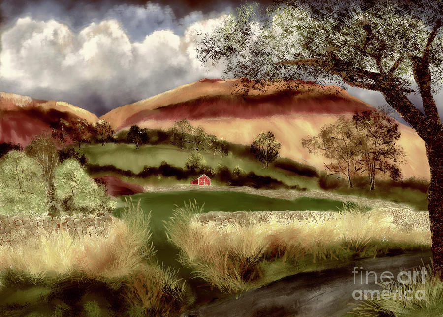 Hills and Dales Digital Art by Lois Bryan