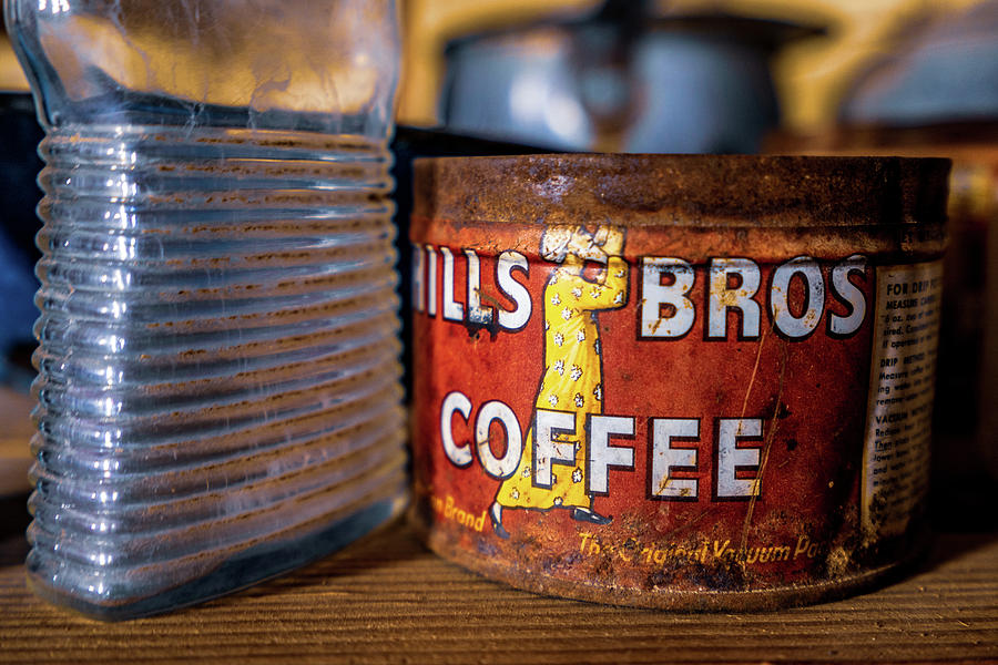Hills Brothers Coffee Can Photograph by Daniel Woodrum