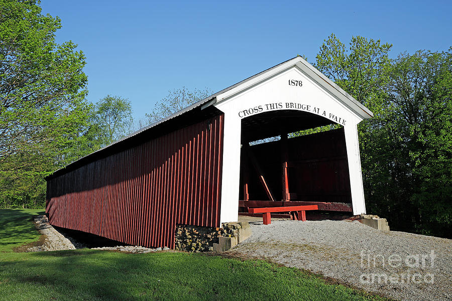 Hillsdale Covered Bridge Vermillion County, Indiana Photograph By Steve ...