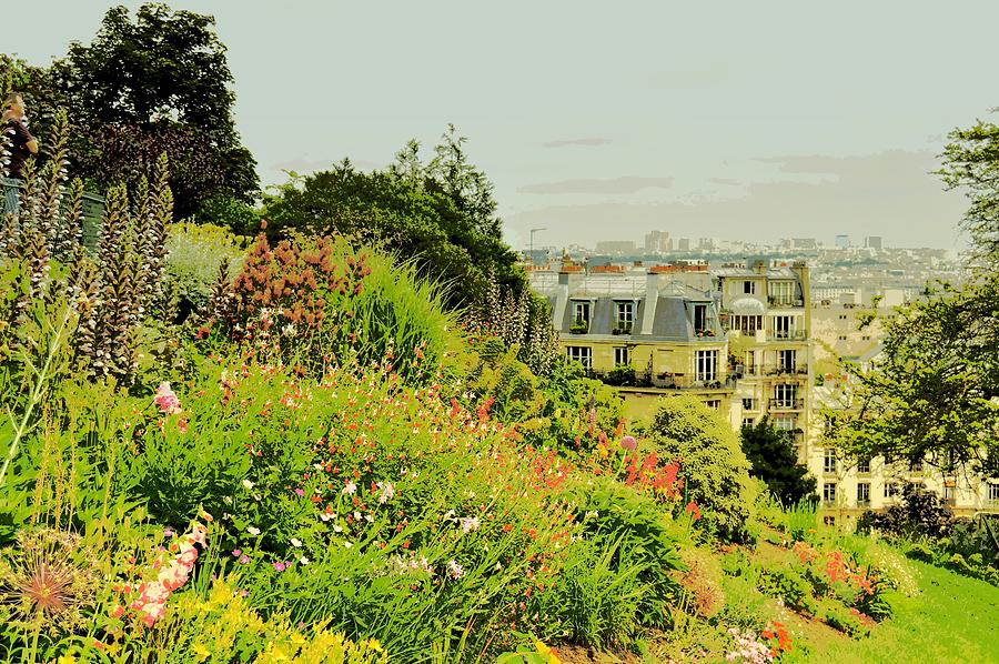 Hillside Garden In Montmartre Photograph