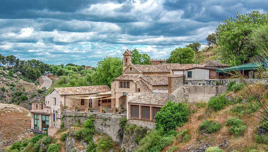 Hillside Home in Toledo, Spain Photograph by Marcy Wielfaert