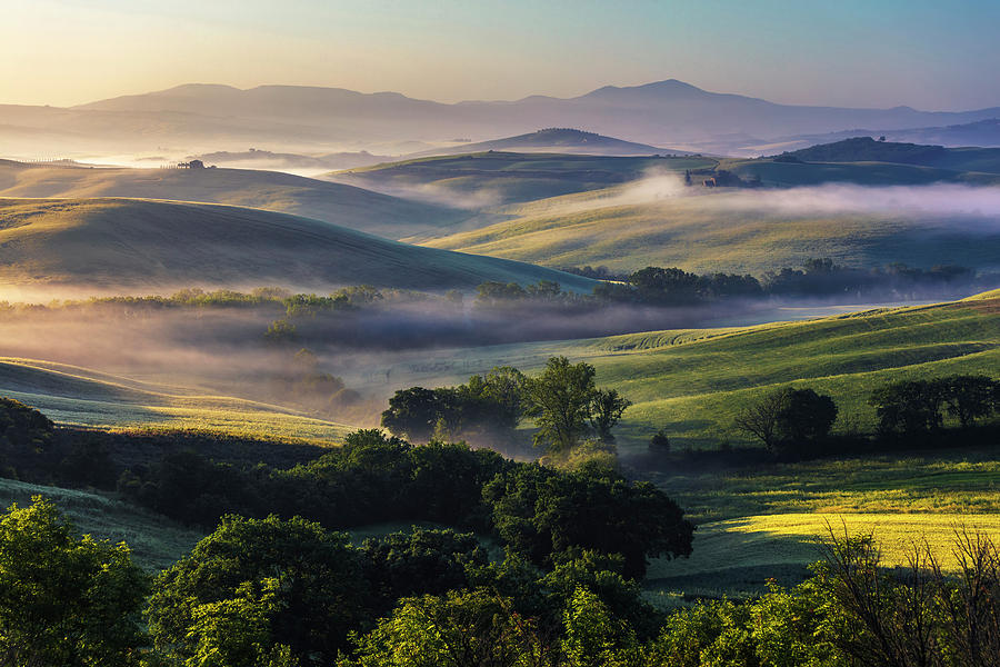 Hilly Tuscany Valley Photograph by Evgeni Dinev