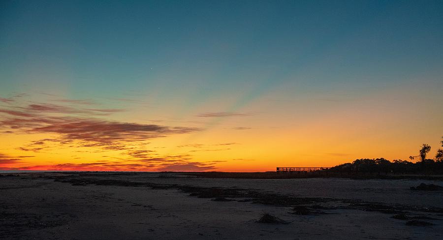 Hilton Head Sunrise at Fish Haul Beach Photograph by Dennis Schmidt