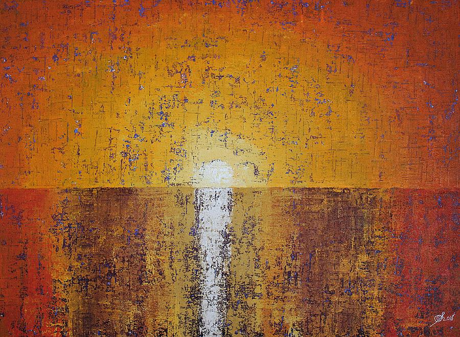 Hilton Head Sunrise original painting Painting by Sol Luckman