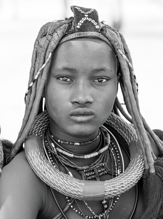 Himba girl Vertical Photograph by Mache Del Campo