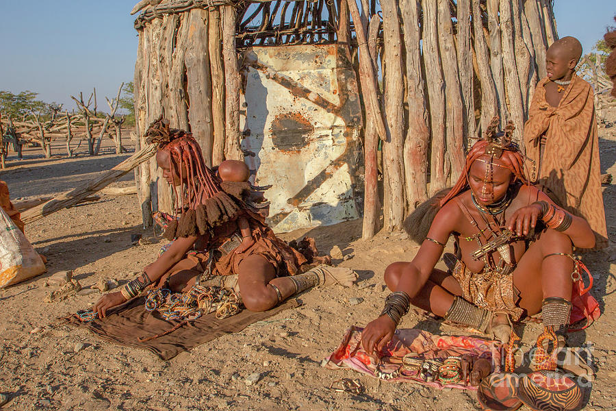 Himba village, Kaokoveld, Namibia, Africa b5 Photograph by Eyal Bartov