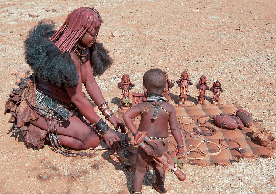 Himba woman, Namibia j3 Photograph by Amos Gal