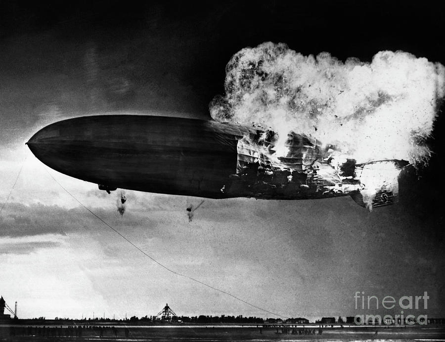 Hindenburg Explosion Photograph by Bettmann