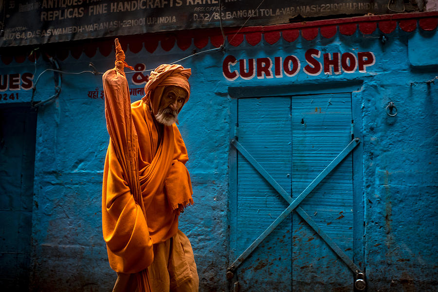Sadhu Photograph - Hindu Monk Of Varanasi by Partha Sarathi Dalal