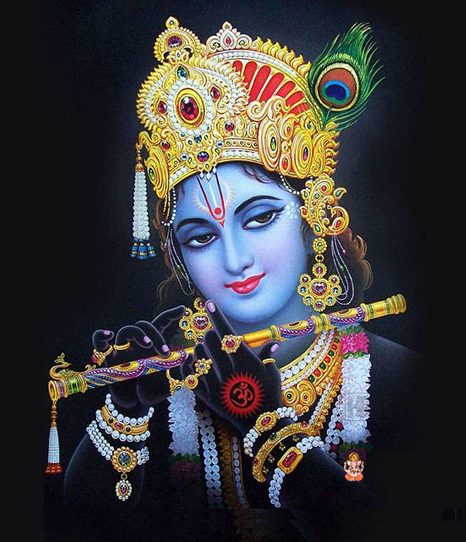 Hindu Shri Krishna Playing flute Digital Art by Magdalena Walulik | Pixels