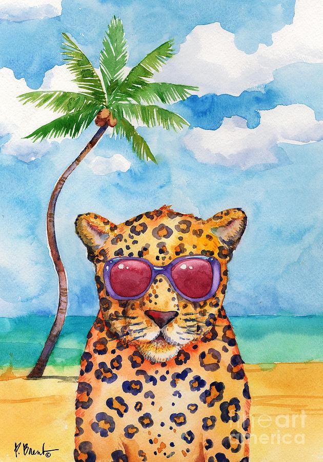 Beach Painting - Hip Shades - Cheetah by Paul Brent
