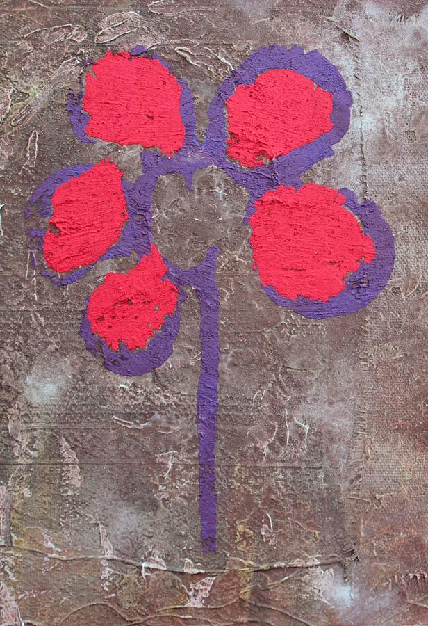 Flowers Still Life Mixed Media - Hippie Flower by Jorge Berlato