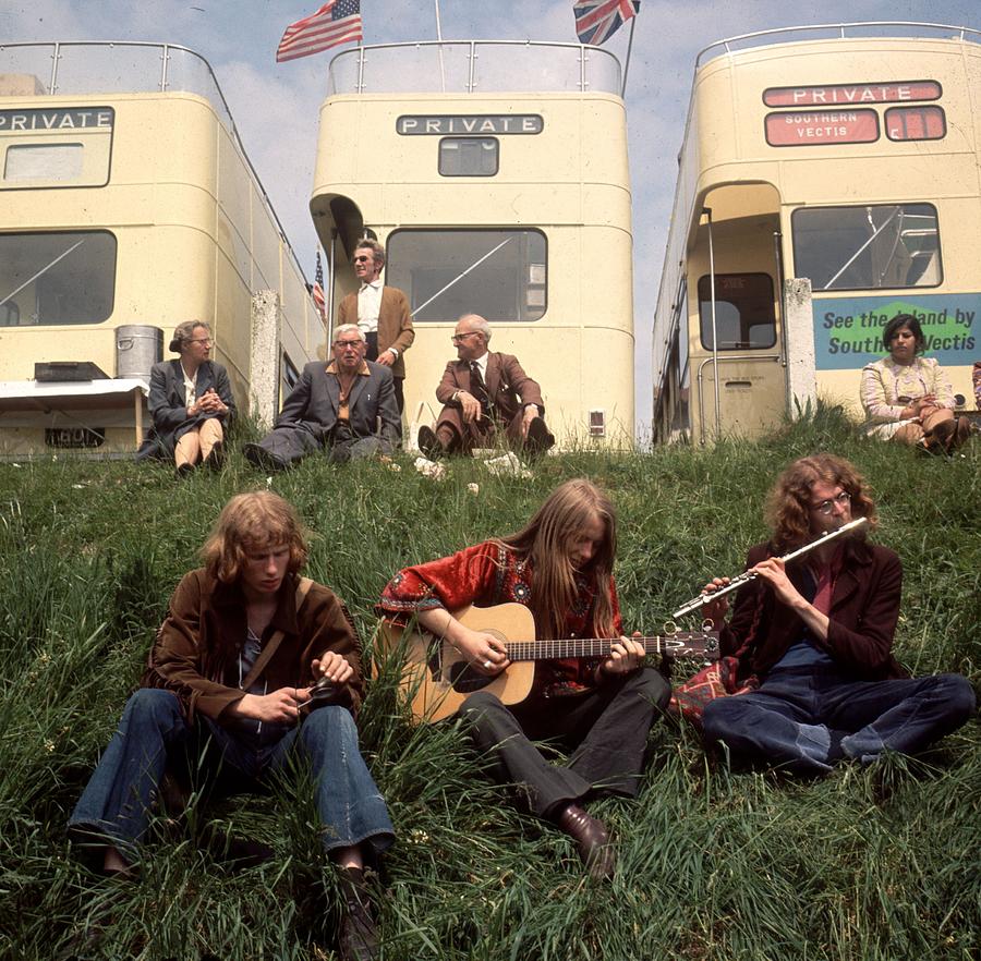 Hippies At Epsom Photograph by John Minihan