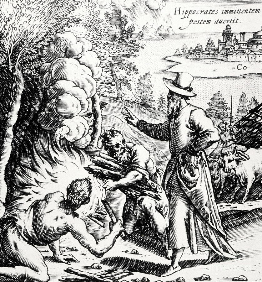 Hippocrates Ordering Plague Clothes Burnt Photograph by Cci Archives ...