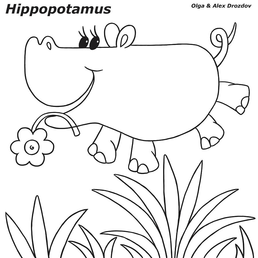 Hippopotamus Digital Art - Hippopotamus by Olga And Alexey Drozdov